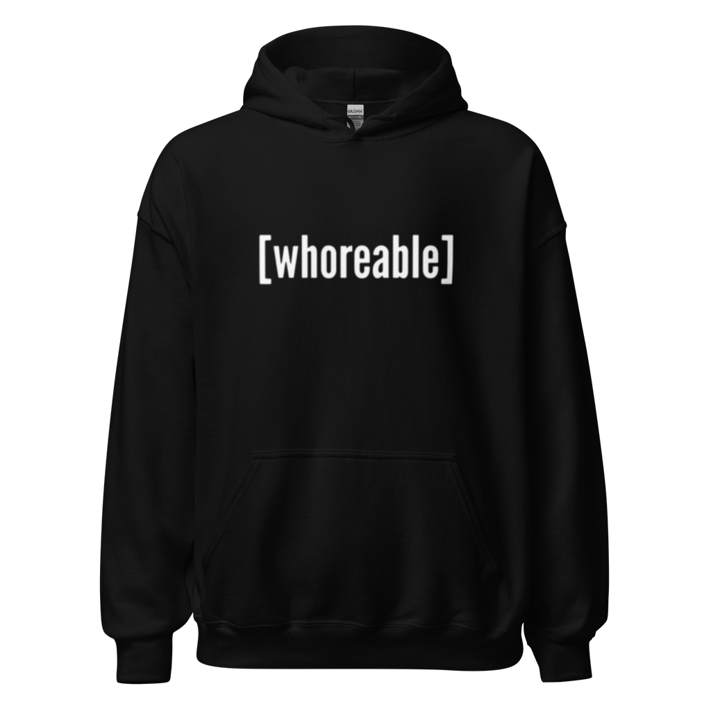 [whoreable] black hoodie