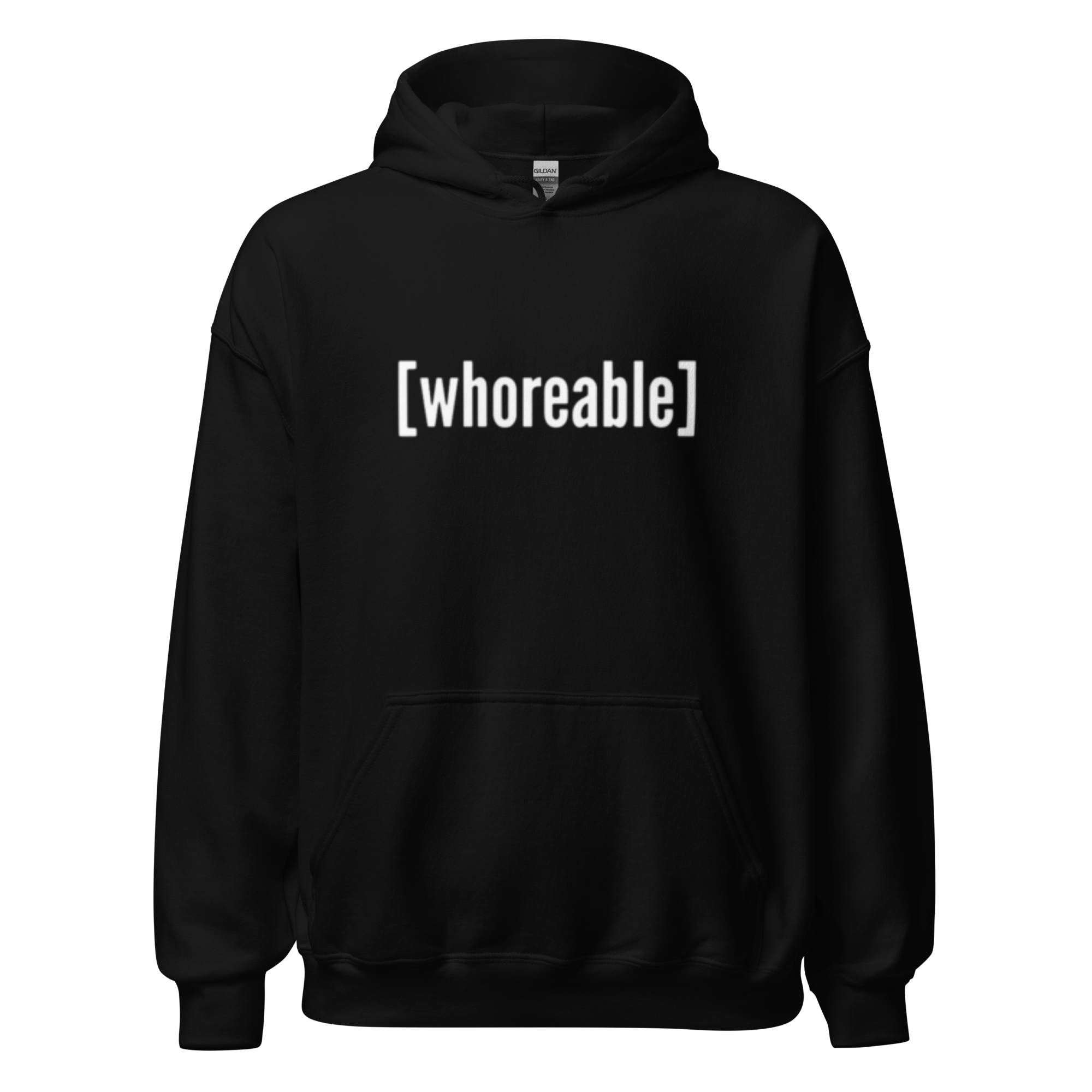 [whoreable] black hoodie